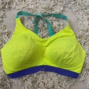 VSX Vibrant Neon Yellow, Blue & Teal Sports Bra
